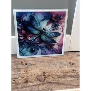 Dragonfly Cutting Board 9” X 9”